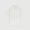Portuguese Flannel Pique Shirt - White - Front