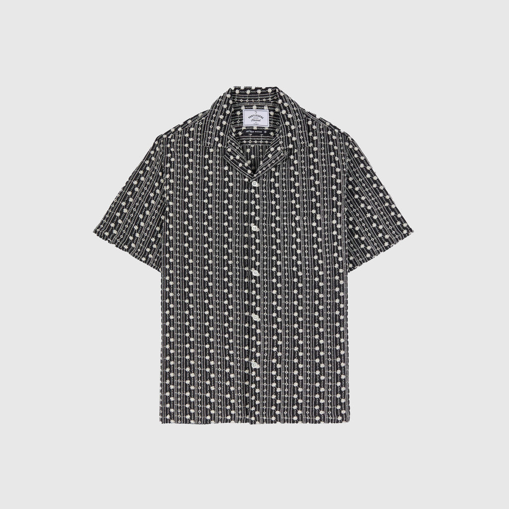 Portuguese Flannel Piros Shirt - Black - Front