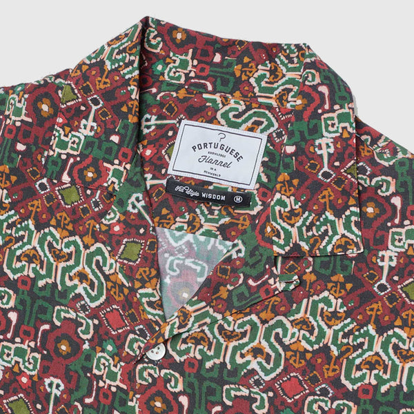 Portuguese Flannel Plasmic - Green - Close Up