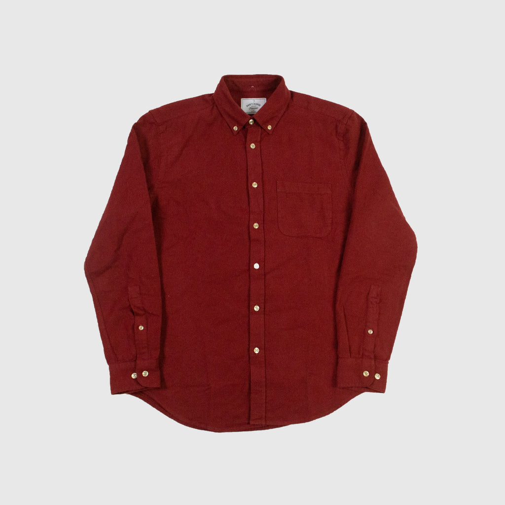 Portuguese Flannel Teca Shirt - Merlot - Front