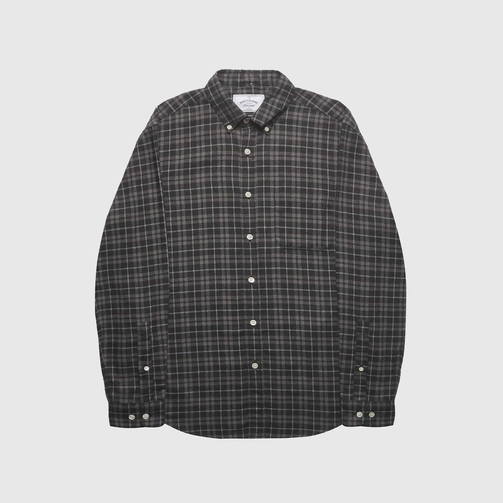  Portuguese Flannel LS Apotec Shirt - Grey Front