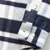 Portuguese Flannel LS Bonefire Shirt - Navy / Blue Sleeve Buttons 