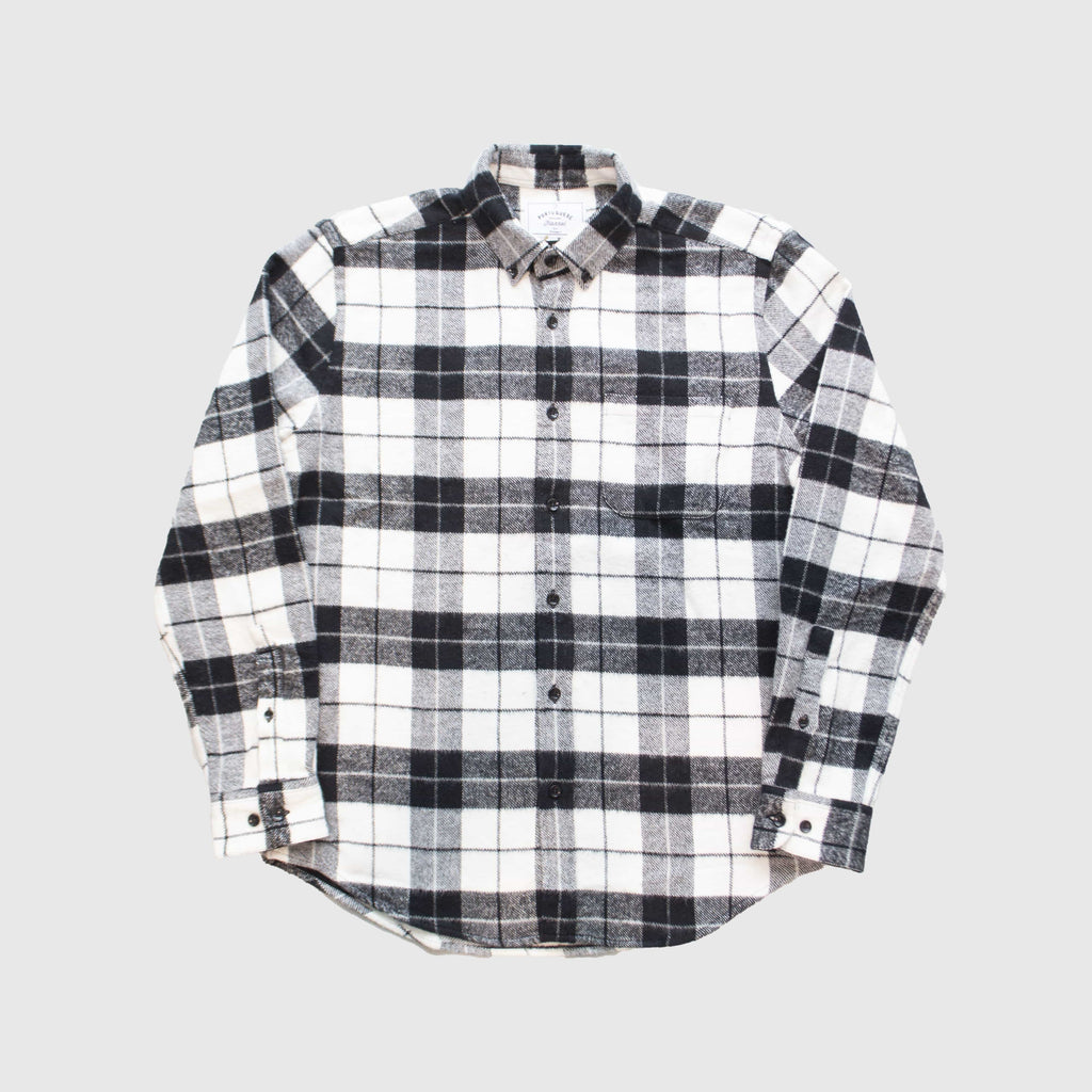 Portuguese Flannel LS Colorado Shirt - Black Front