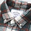 Portuguese Flannel LS Saint Patrick Shirt - Multi Collar Close Up 