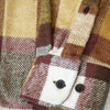 Portuguese Flannel LS Terracota Check Shirt - Multi Sleeve Buttons 