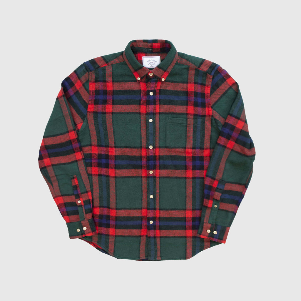 Portuguese Flannel LS Winter Blanket Shirt - Multi - Front
