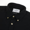 Portuguese Flannel Teca Shirt - Black - Front Close Up