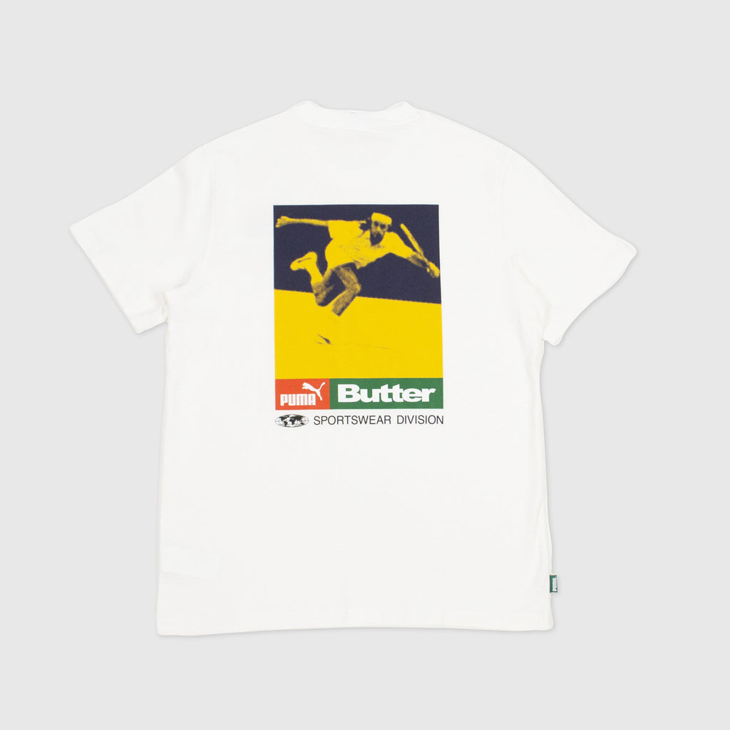 Puma x BUTTERGOODS SS Graphic Tee - Puma White Back With Large Graphic