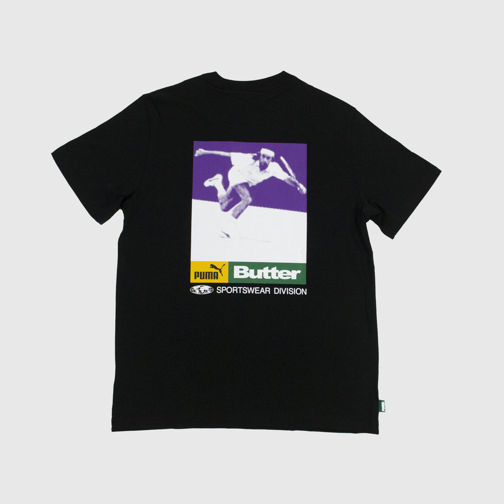 Puma x BUTTERGOODS SS Graphic Tee - Puma Black Back With Large Graphic