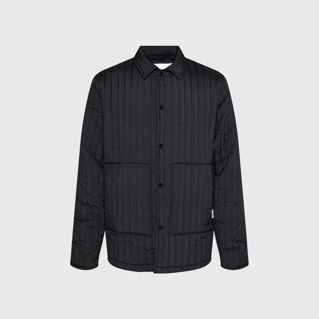 Rains Liner Shirt Jacket - Black - Front