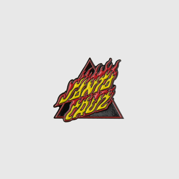 Santa Cruz Flamed Not A Dot Pin - Black - Front