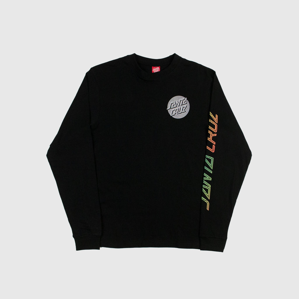 Santa Cruz Most Radient Dot L/S T - Black - Front