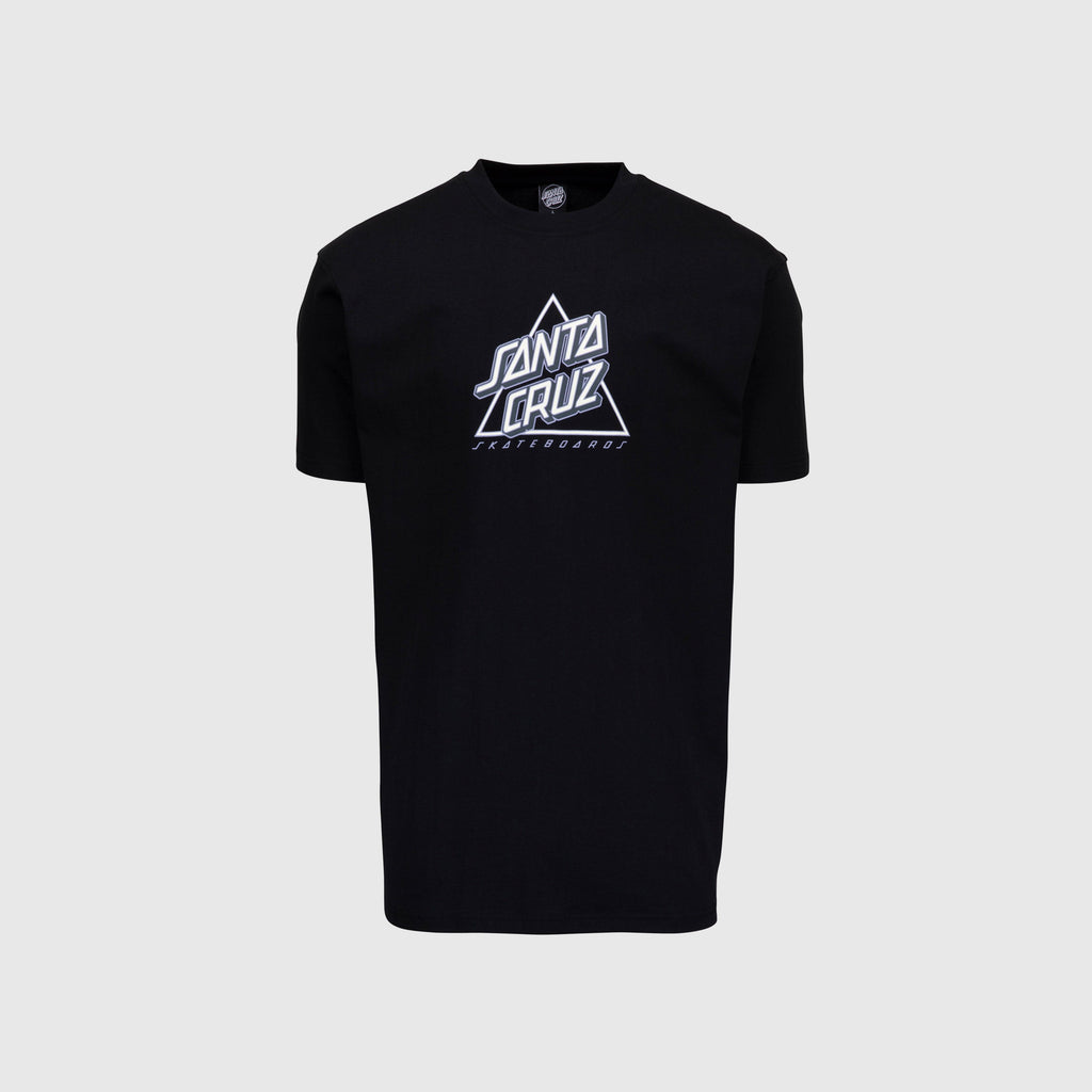 Santa Cruz SS Lined Not A Dot Front Tee - Black - Front