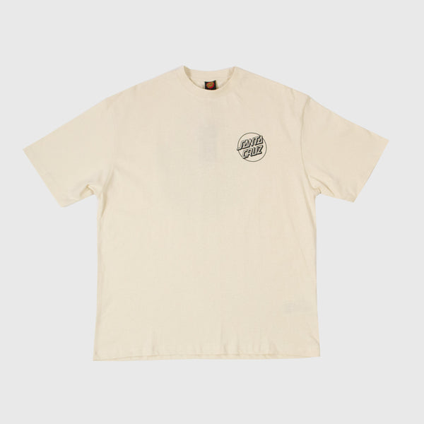 Santa Cruz Tiki Hand Tee - Off White - Front