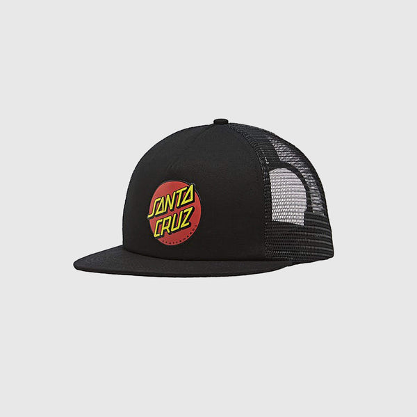 Santa Cruz Classic Dot Mesh Cap - Black Front 