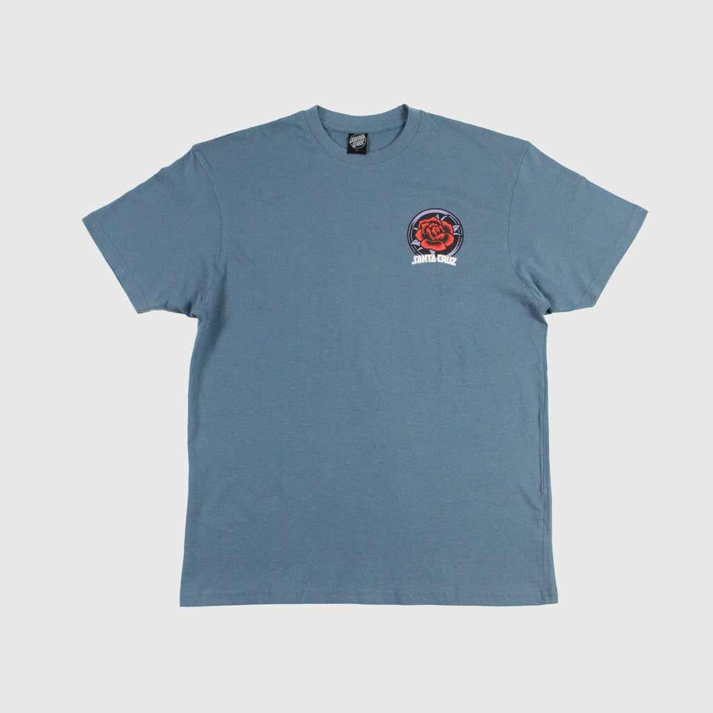 Santa Cruz SS 'Til The End Hand Tee - Vintage Blue - Front