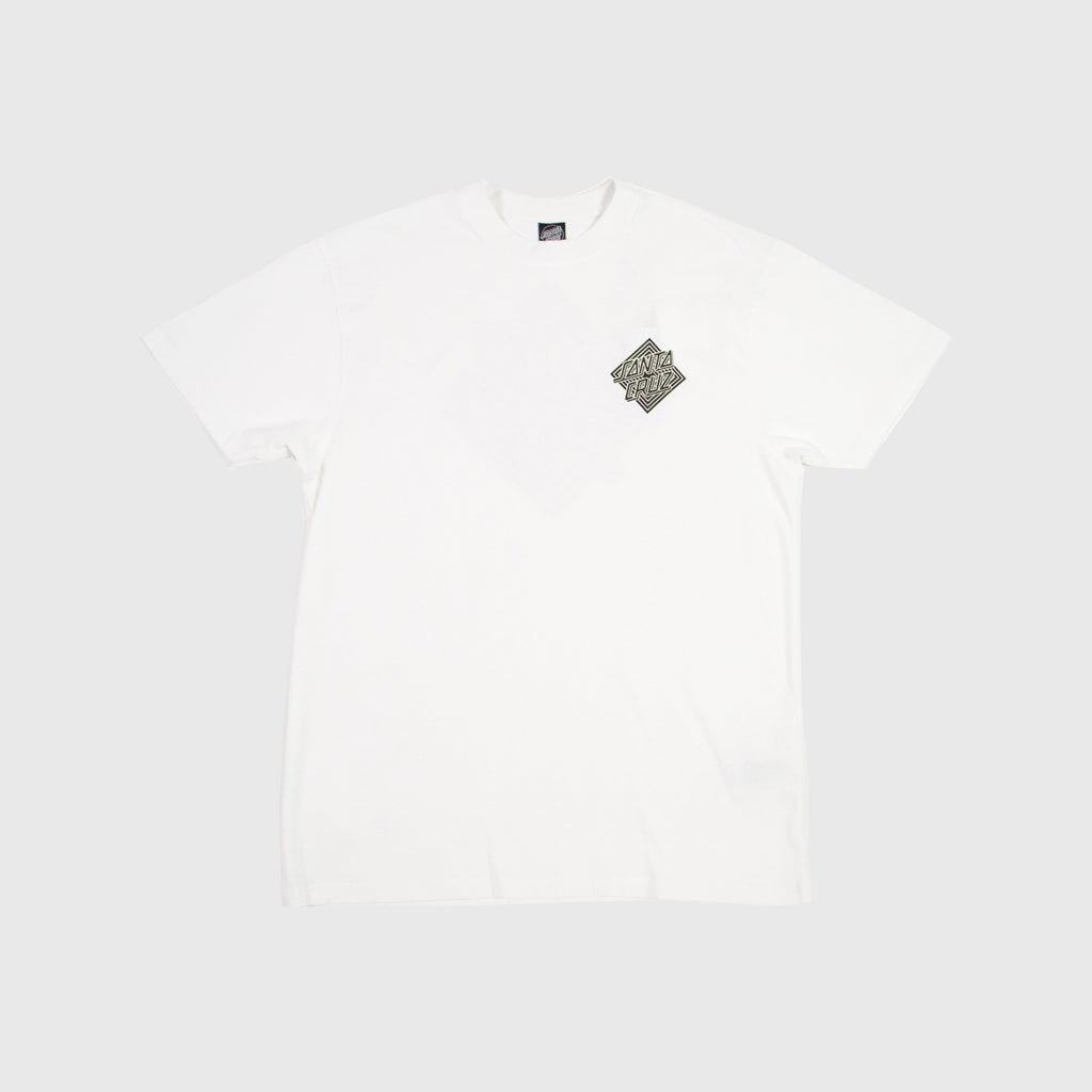 Santa Cruz Solitaire Dot Tee - White - Front