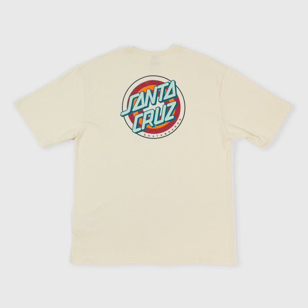 Santa Cruz Absent Gleam Dot Tee Off - White - Back