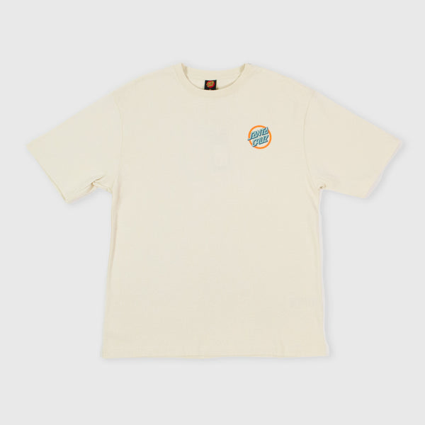 Santa Cruz Absent Gleam Dot Tee Off - White - Front