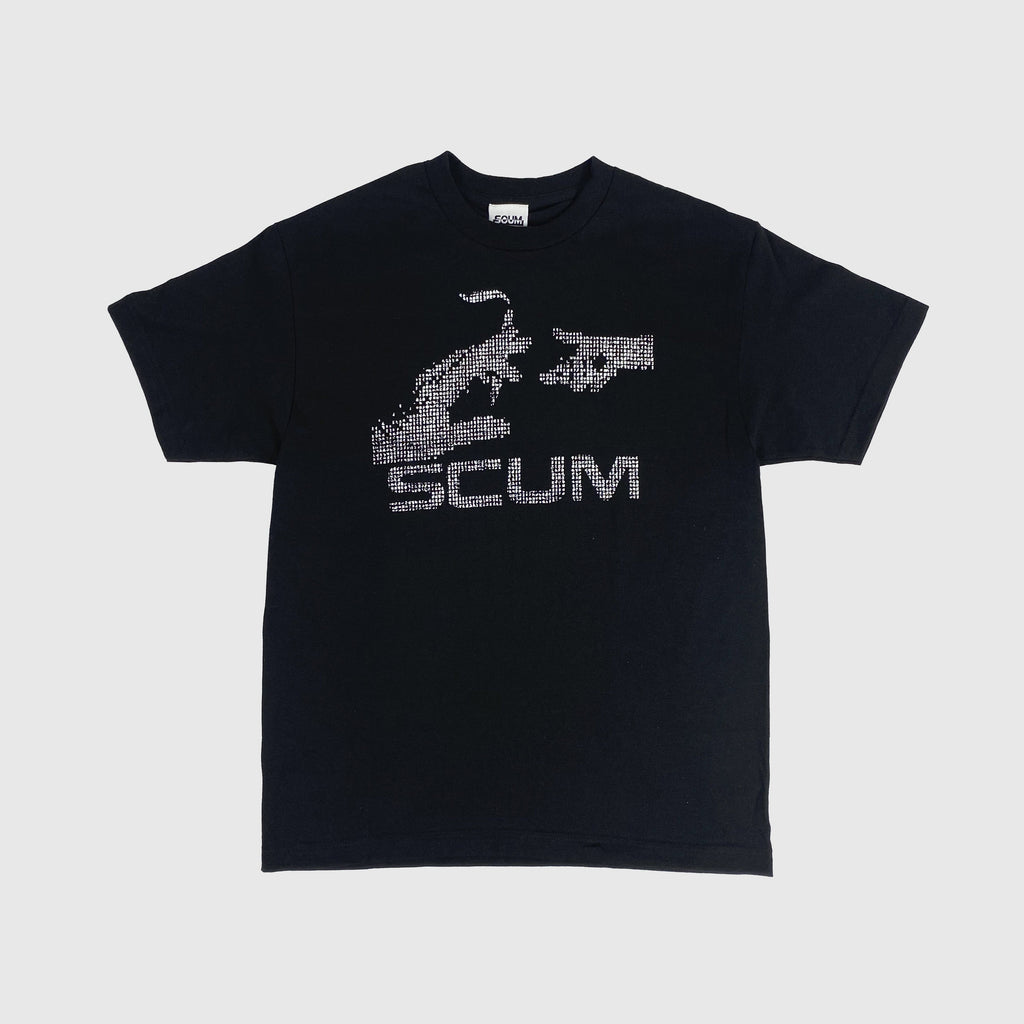 Scum SS Connecting People Tee - Black - Front With Graphic Print 