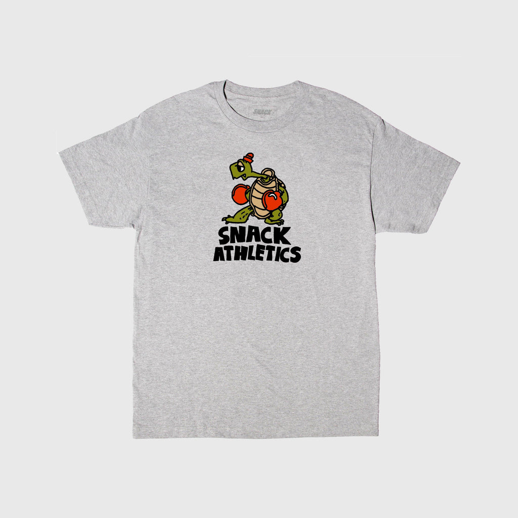 Snack Athletics T-Shirt - Grey - Front