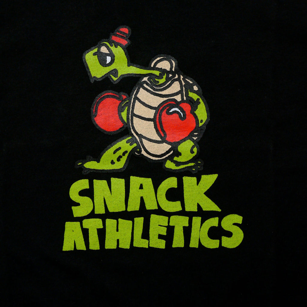 Snack Snack Athletics T-Shirt - Black - Front Close Up