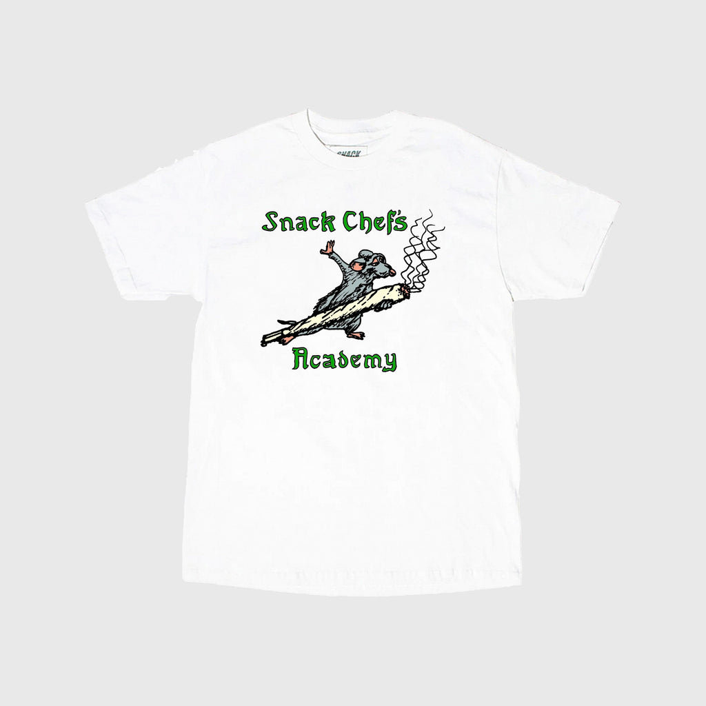 Snack Chefs Academy T-Shirt - White - Front