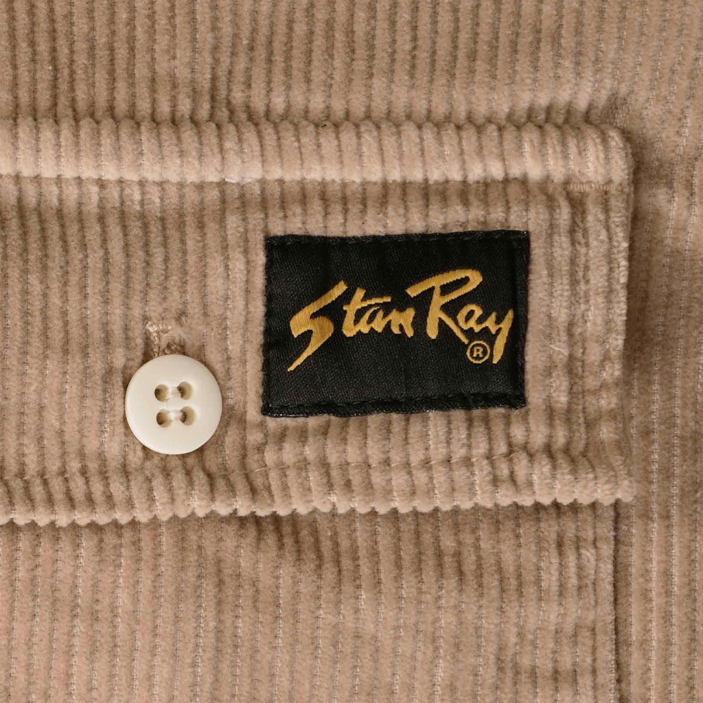 Stan Ray CPO Shirt - Khaki Cord - Close Up