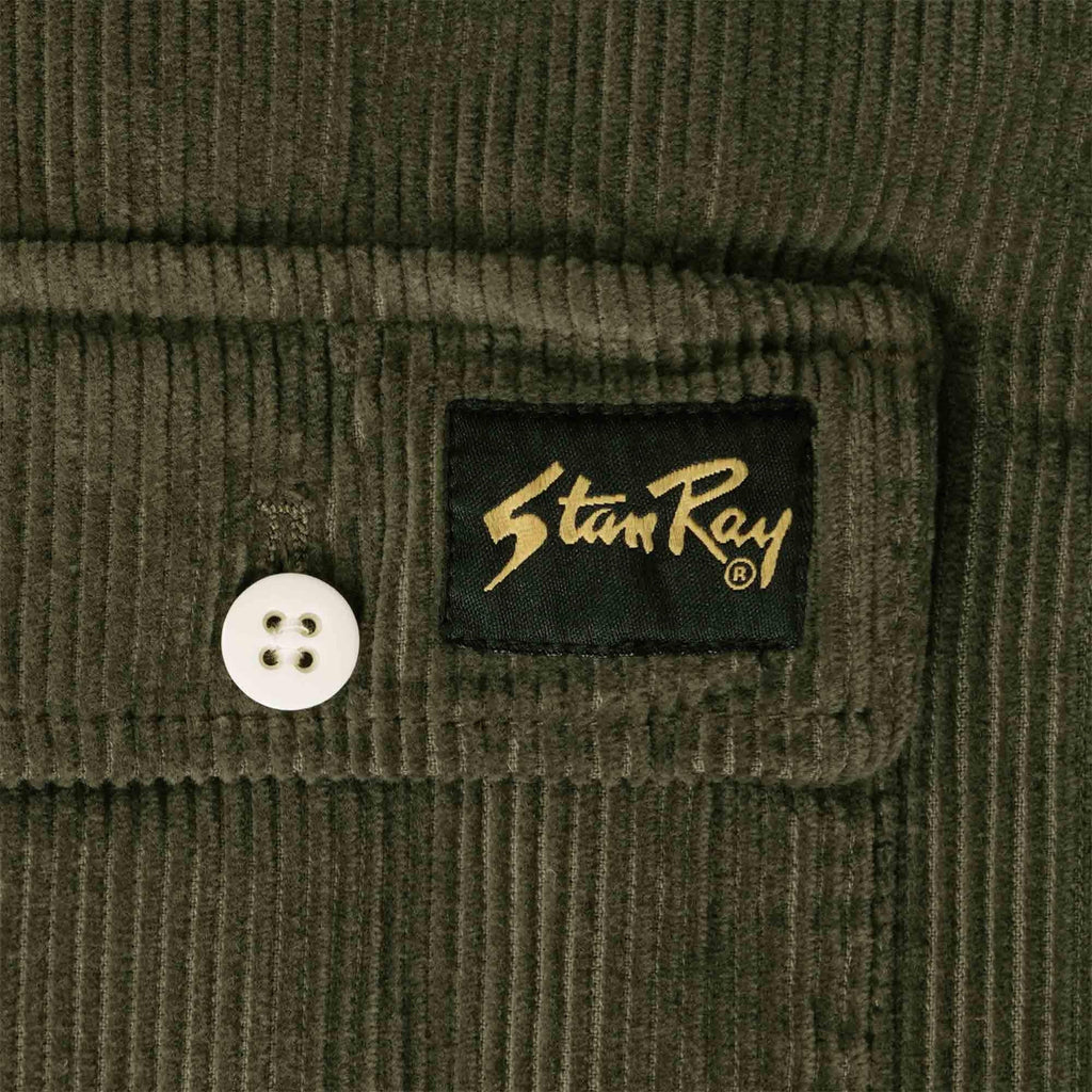 Stan Ray CPO Shirt - Olive Cord - Front Pocket Close Up