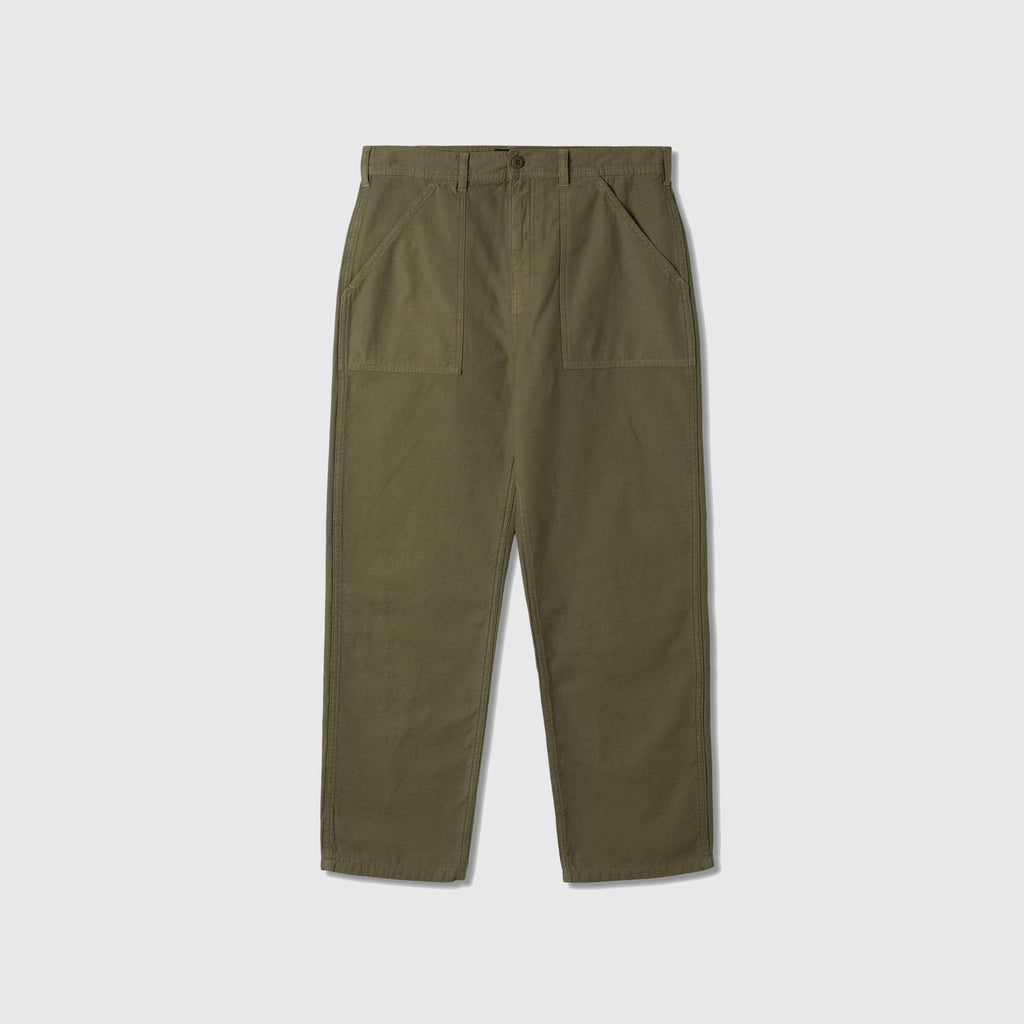 Stan Ray Fat Pant - Dark Olive Sateen - Front