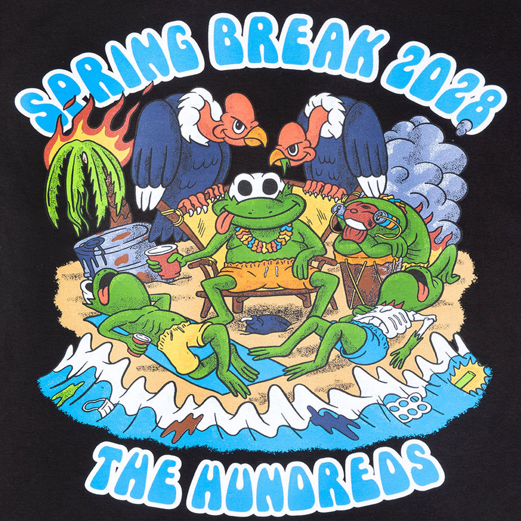 The Hundreds Spring Break Tee - Black - Close Up