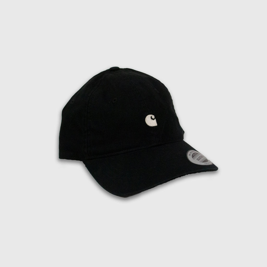 Carhartt Madison Logo Cap - Black / Wax - Front
