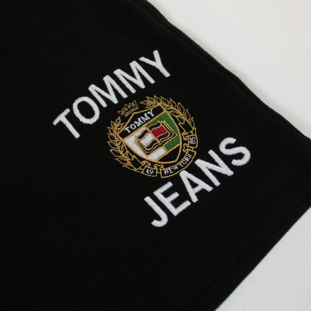 Tommy Jeans Luxe Beach Short - Black - Front Close Up