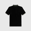 Twin Tipped Fred Perry Shirt - Black / Ecru / Pistachio - Back