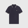 Twin Tipped Fred Perry Shirt - Dark Graphite - Front