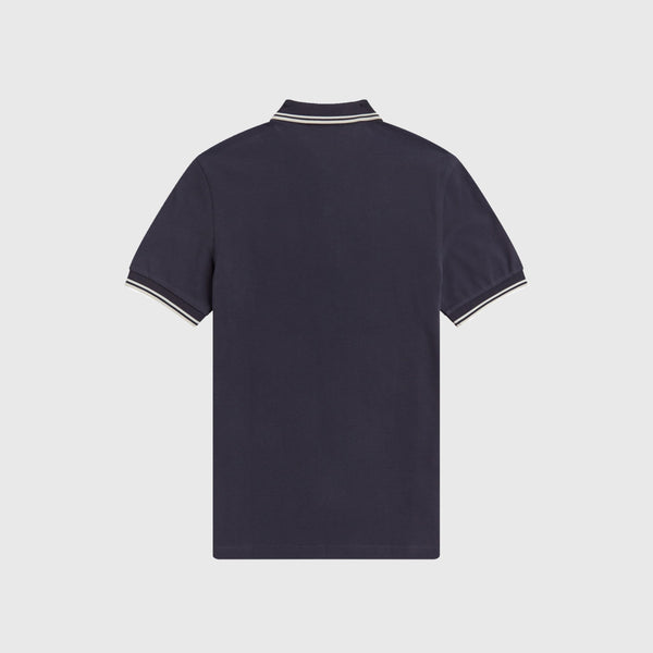Twin Tipped Fred Perry Shirt - Dark Graphite - Back
