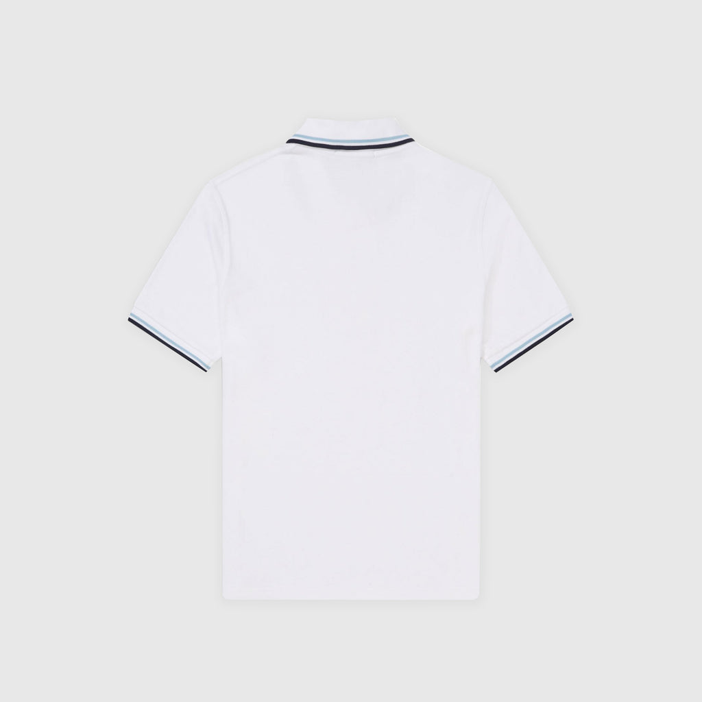 Twin Tipped Fred Perry Shirt - White - Back