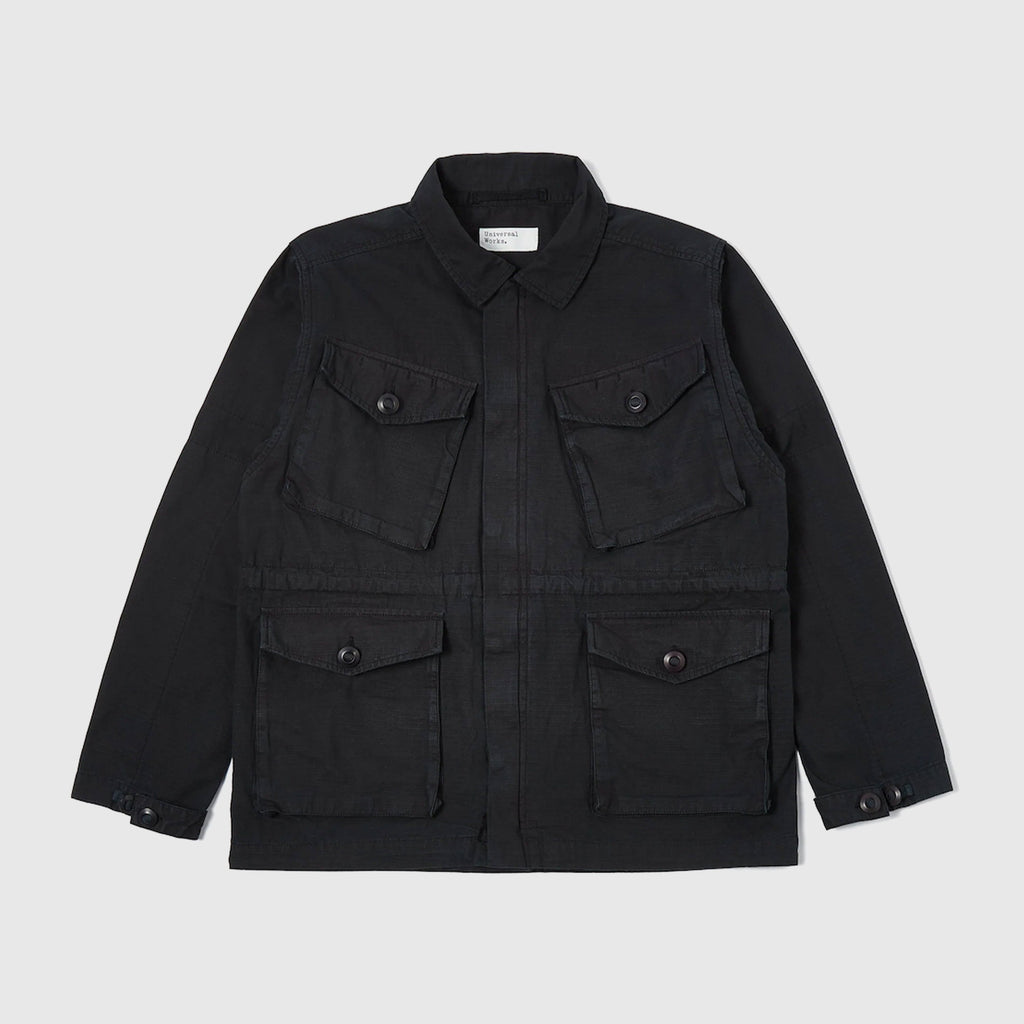 Universal Works Peacenik Jacket - Black - Front