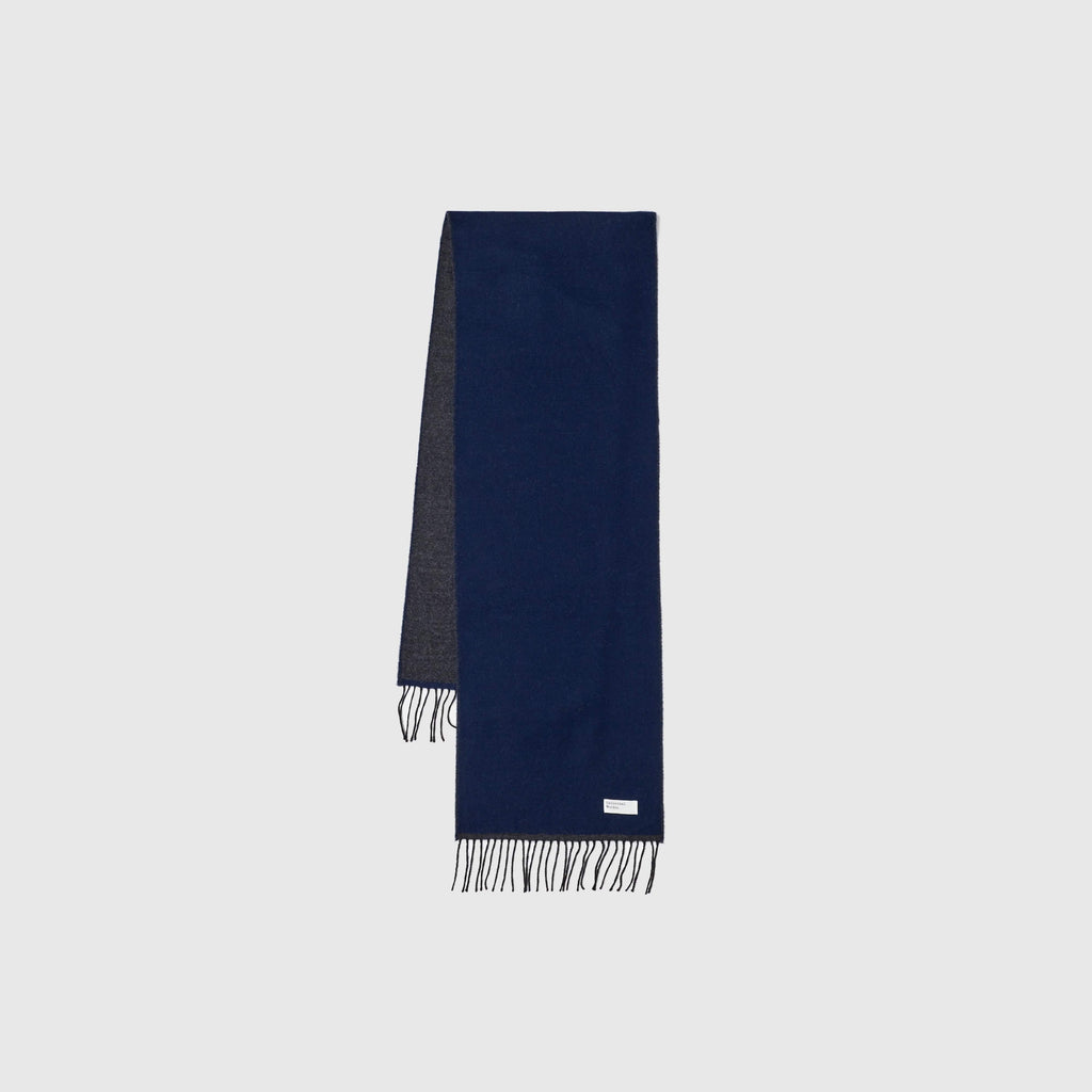 Universal Works Scarf - Navy / Charcoal 