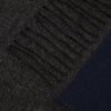 Universal Works Scarf - Navy / Charcoal - Close Up