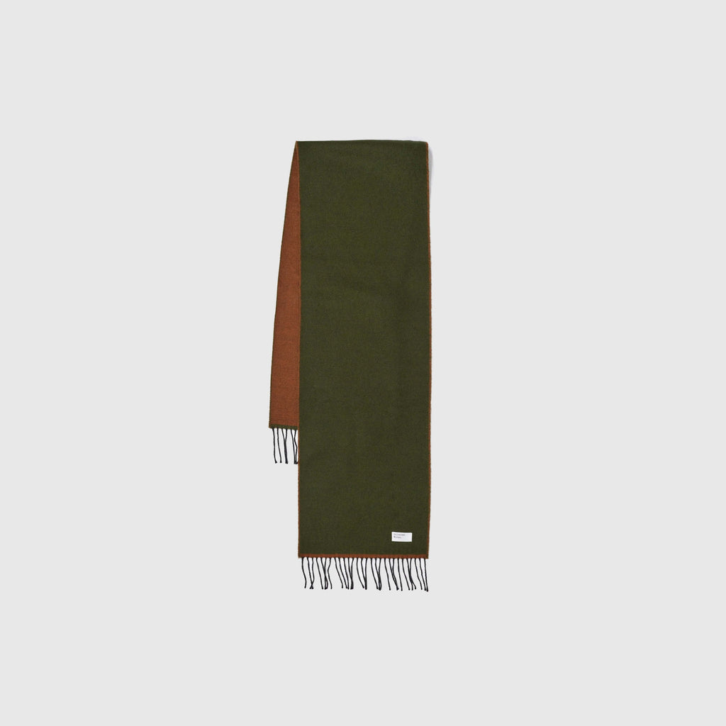 Universal Works Scarf - Olive / Brown 