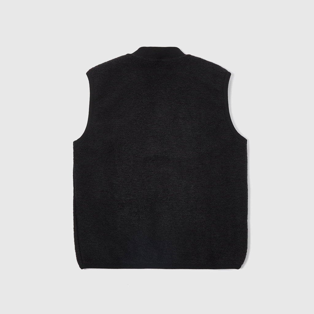 Universal Works Zip Waistcoat - Black - Back