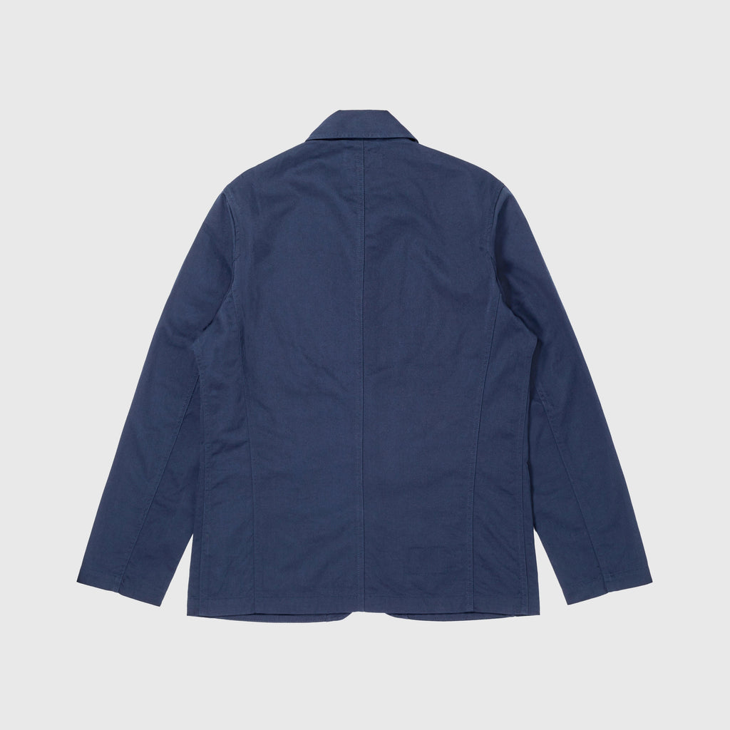 Universal Works Bakers Jacket - Navy - Back