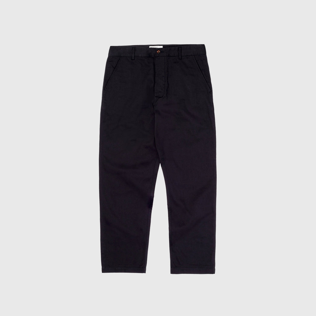 Universal Works Military Chino - Black - Front
