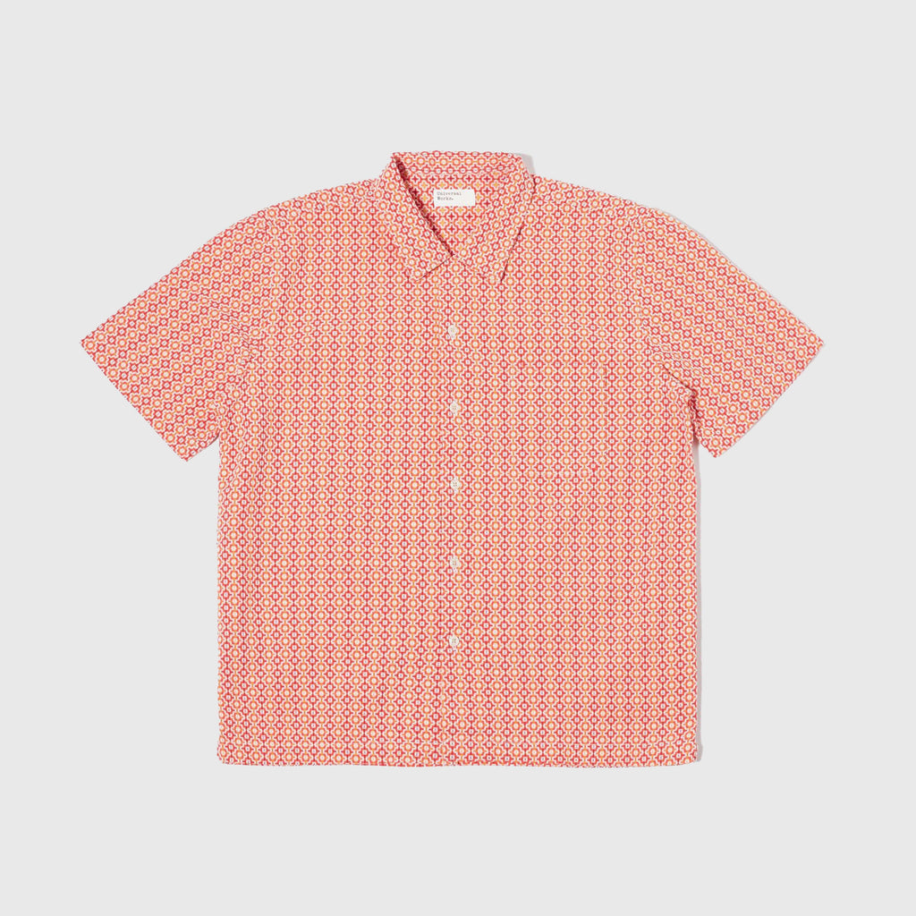 Universal Works Road Shirt - Orange - Front