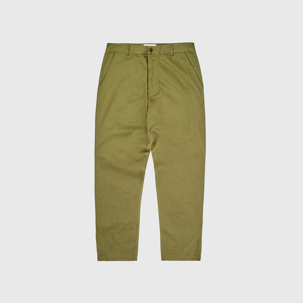 Universal Works Military Chino - Light Olive - Front