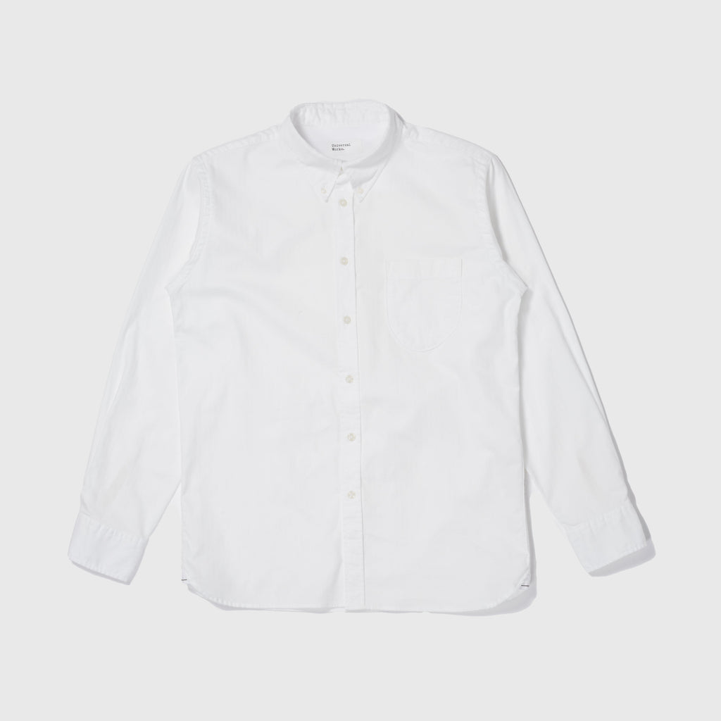 Universal Works Daybrook Shirt - Ecru - Front