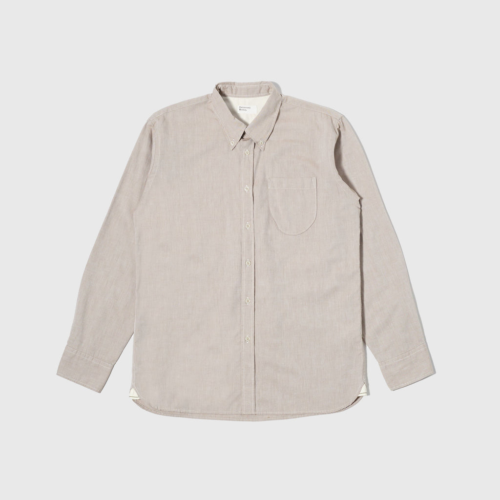 Universal Works Daybrook Shirt - Sand - Front