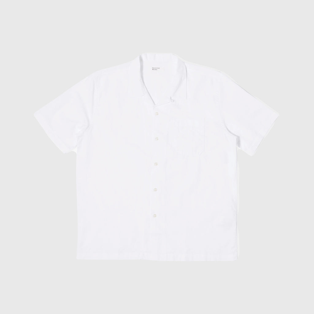Universal Works Road Shirt - White - Front