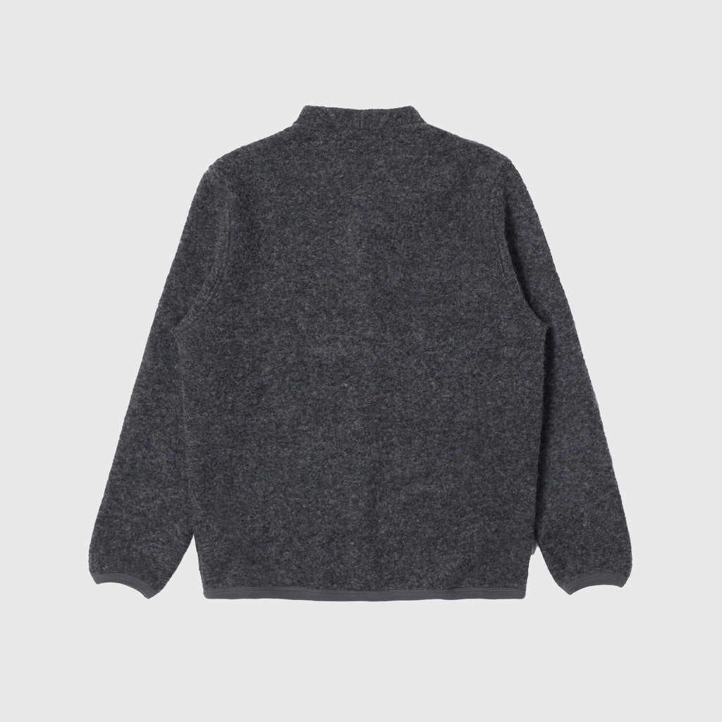 Universal Works Cardigan - Charcoal - Back